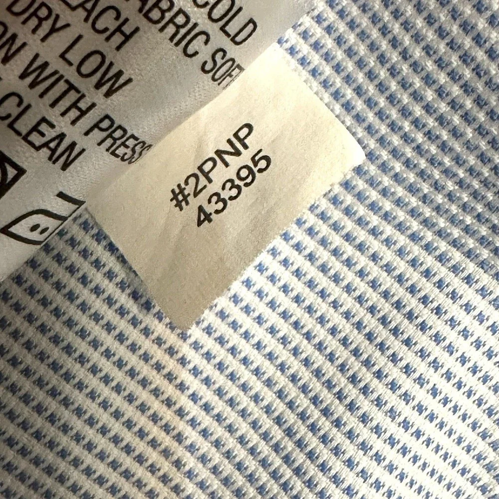 Orvis Button Up Plaid Blue White Shirt Pocket Long Sleeve XL Active Fit - Picture 8 of 10